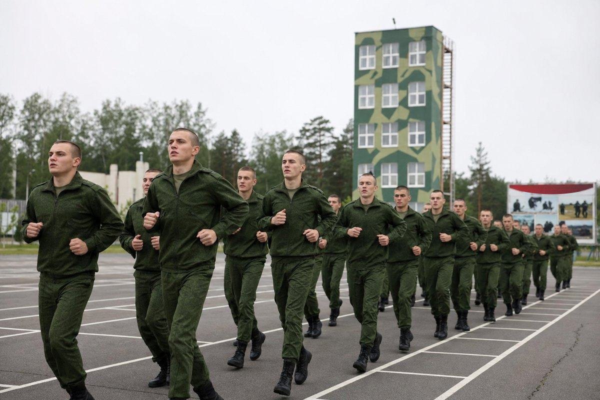 Миномётный расчёт на огневой позиции